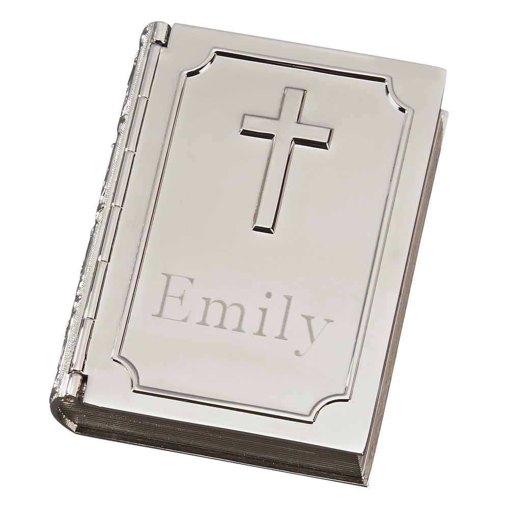 Book Box W/Hinged Cross Cover 3.5X2.75Np