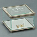 Square Hinged Box, Glass 3.75 Inch