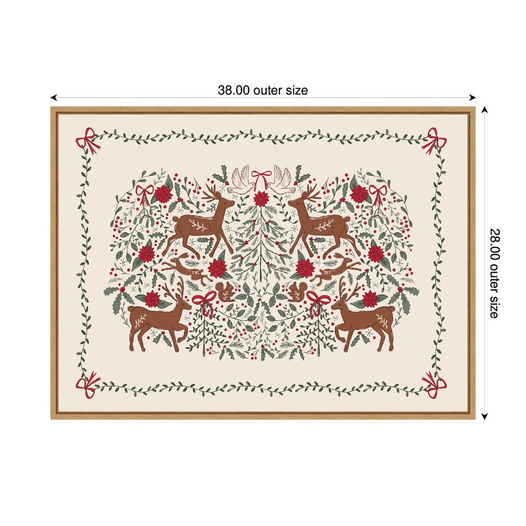 Sylvie Framed Canvas The Winter Woods by Vicky Yorke