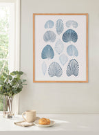 Gallery Abstract Coastal Blue Coral Print by The Creative Bunch Studio