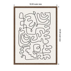 Connected Lines by Gabrielly Guedes Framed Canvas Wall Art Print
