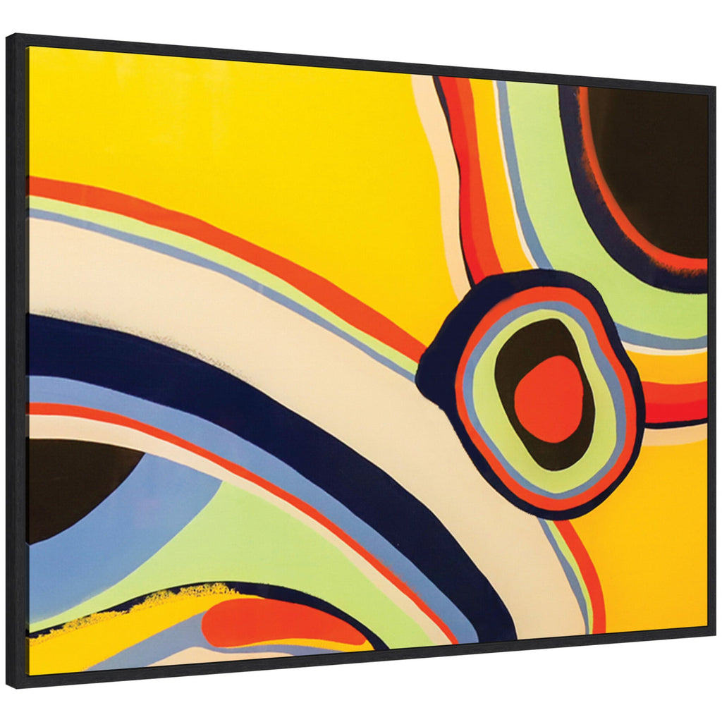 Sylvie Retro Bright Abstract True Color 2 Framed Canvas by Grant Mahr