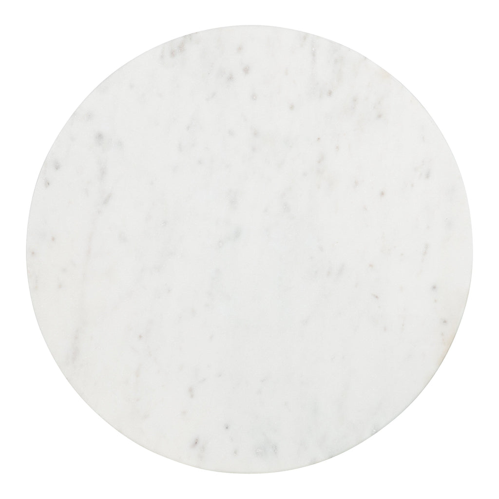Henshall Marble and Metal Round Side Table