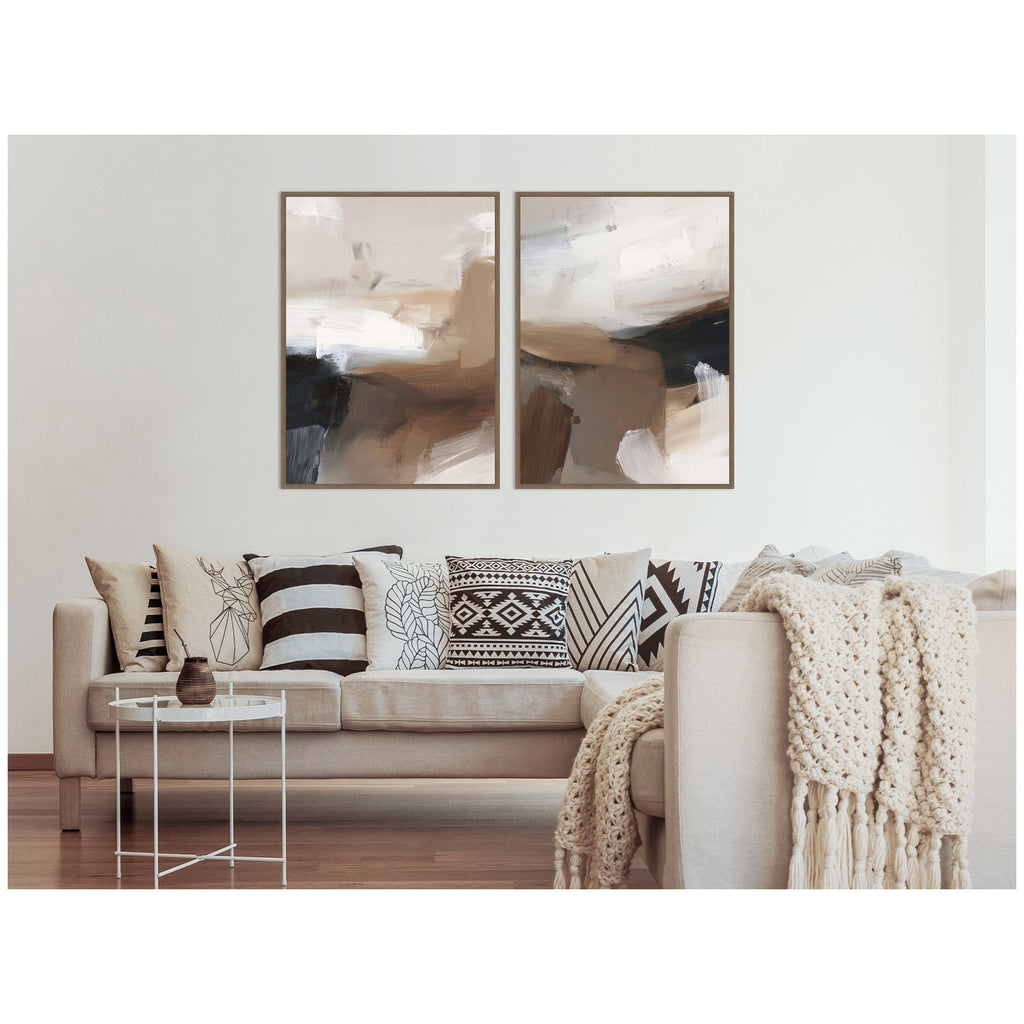 Layered Ground No. 1 & No. 2 2 Piece Framed Canvas Wall Art Set by Amy Lighthall
