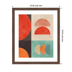 Circles in Harmony No. 11 by Vitor Costa Framed Wall Art Print