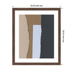 Torn Paper No3 by Mareike Bohmer Framed Wall Art Print