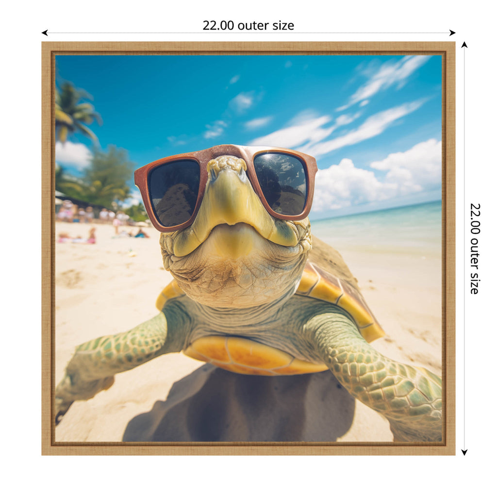 Funny Turtle Selfie by The Creative Bunch Studio