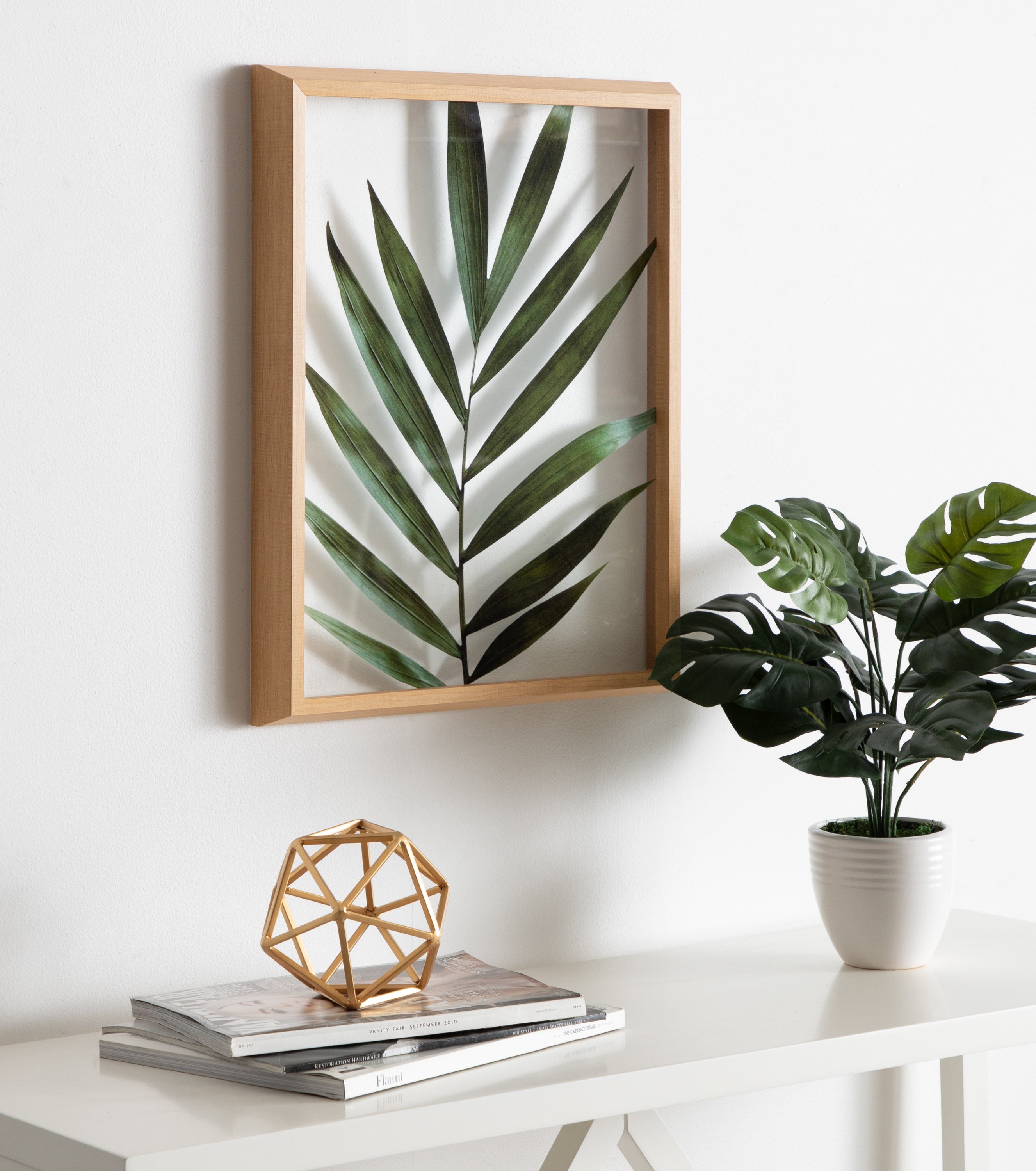Blake Botanical 5F Framed Printed Glass by Amy Peterson