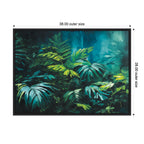 Sylvie Midnight Tropics Lush Landscape Framed Canvas by The Creative Bunch Studio