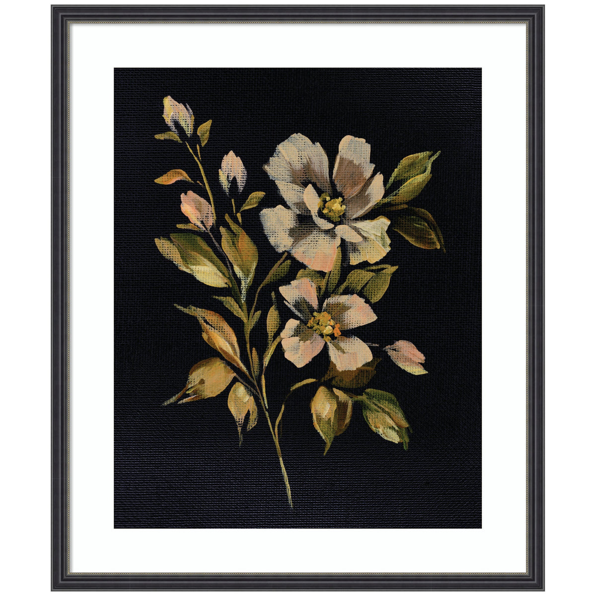 Framed Art Moody Floral 7 by Annie Quigley