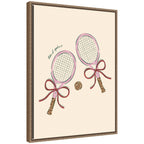 Tennis Club by Aislinn Simmonds Duchess Plum Framed Canvas Wall Art Print