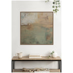 Sage Horizon No. 1 by Amy Lighthall Framed Canvas Wall Art Print