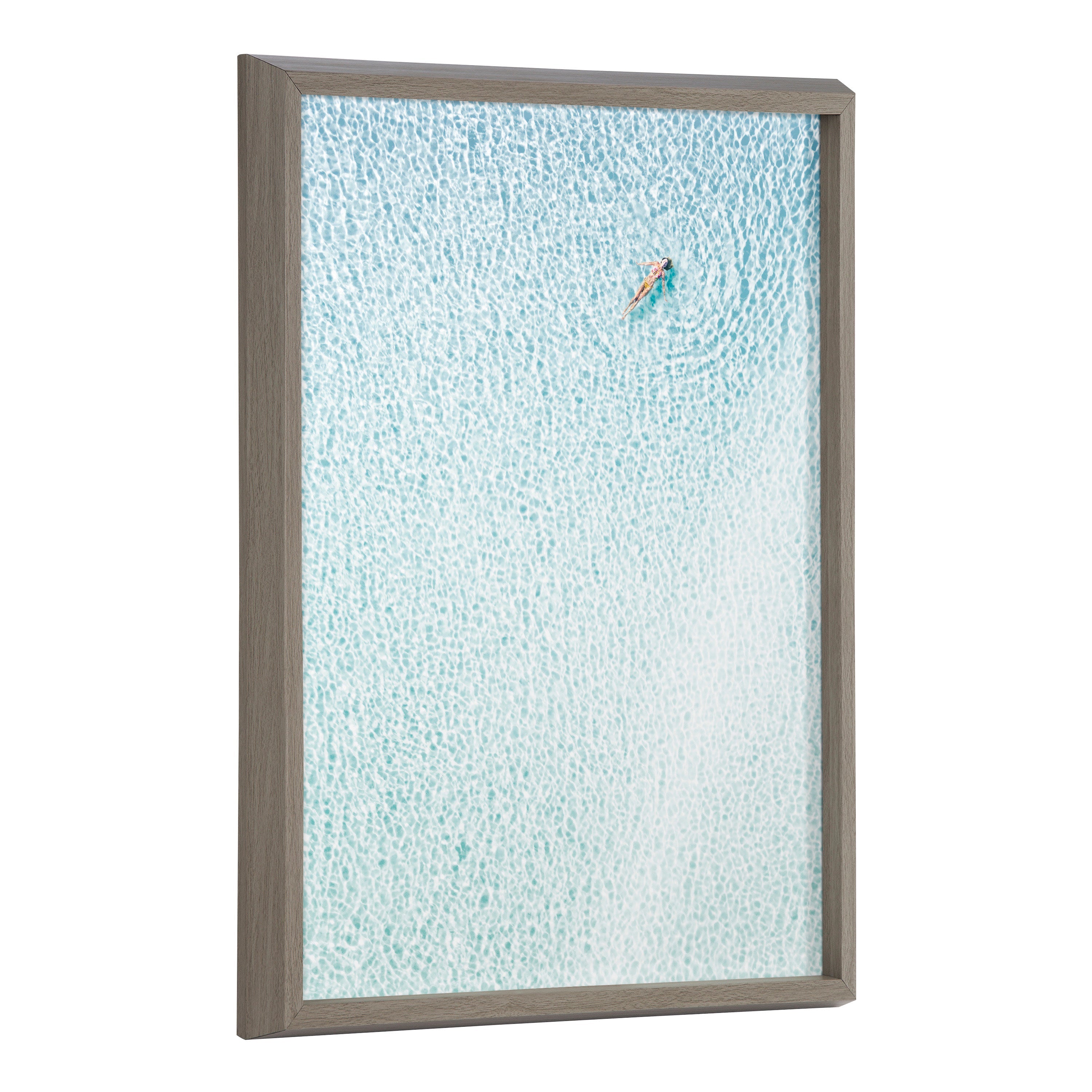 Blake Woman Floating Framed Printed Glass by Amy Peterson Art Studio