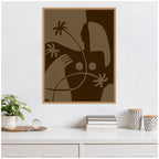 Sylvie The Land Story 6 Framed Canvas by Shatha Al Dafai