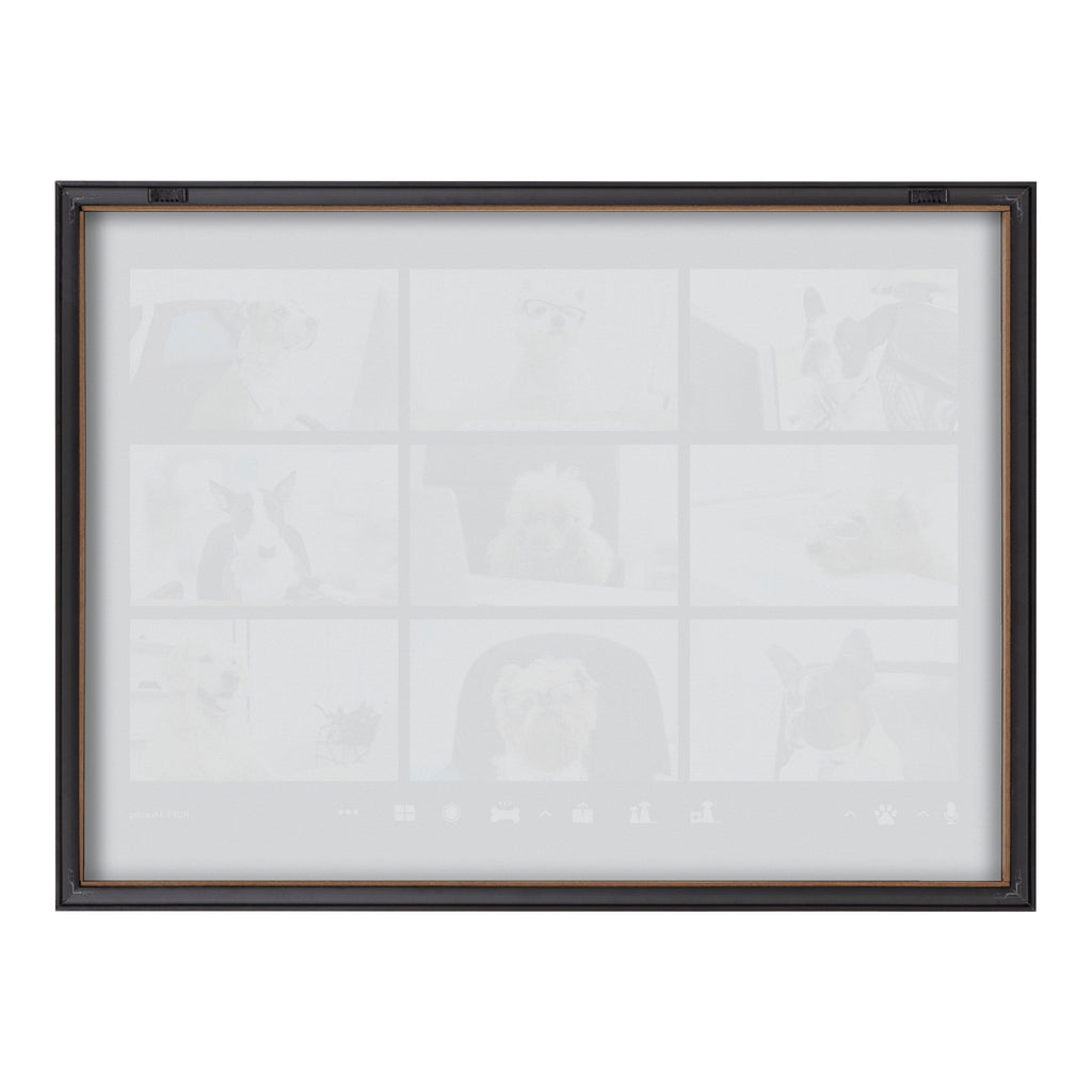 Blake Video Chat Dogs Framed Printed Glass by The Creative Bunch Studio