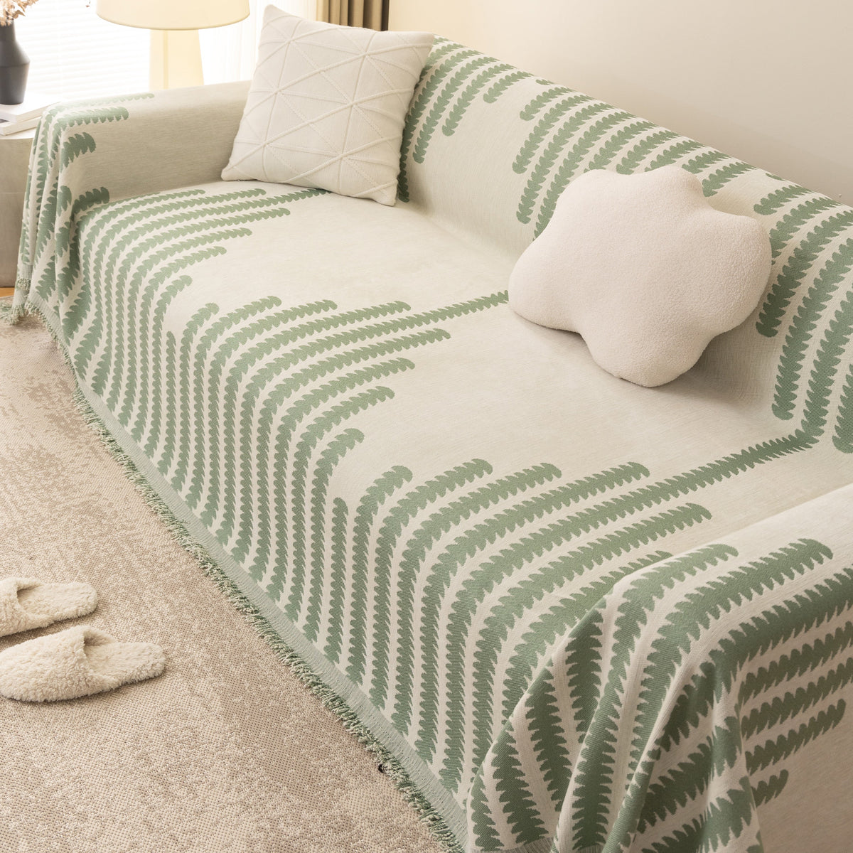Soft Cozy Chenille Couch Cover Throws for Sofas, Couch Cover Blankets, Corner Sectional Couch Covers