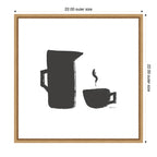 Coffee by Gabrielly Guedes Framed Canvas Wall Art Print
