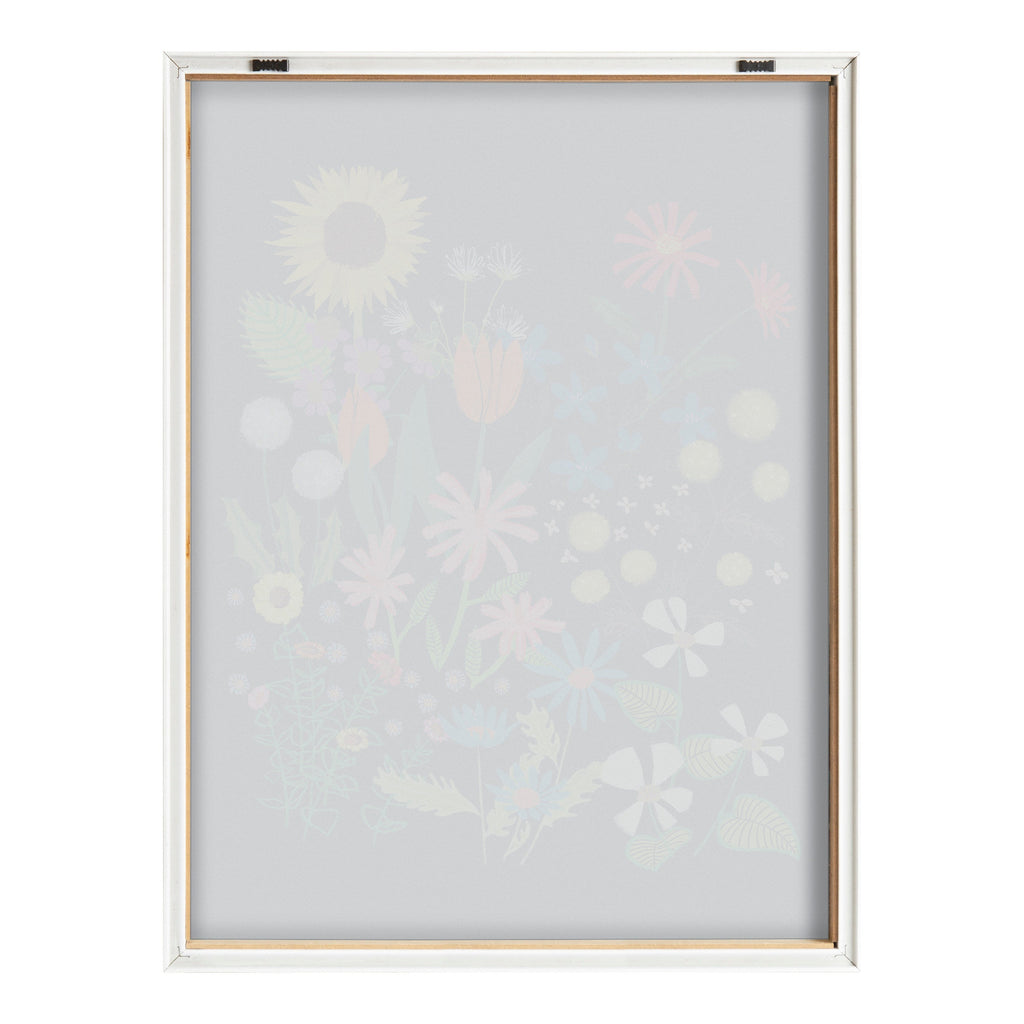 Blake Dark Flora Framed Printed Glass by Hannah Beisang