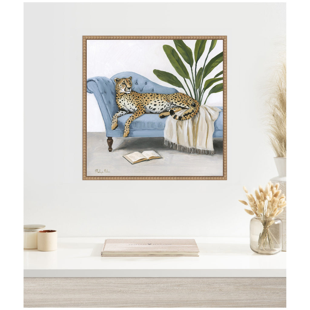 La Dulce Vida Cheetah by Mackenzie Nelson Framed Canvas Wall Art Print