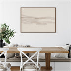 Neutral Tones by Gabrielly Guedes Framed Canvas Wall Art Print