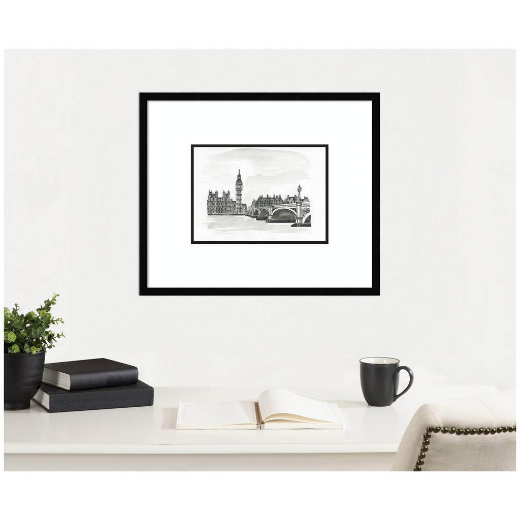 Postcard London by Teju Reval Framed Wall Art Print