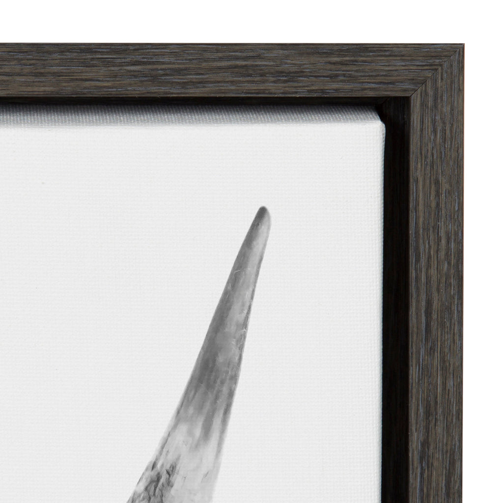 Sylvie Highland Cow Portrait Framed Canvas by Amy Peterson Art Studio