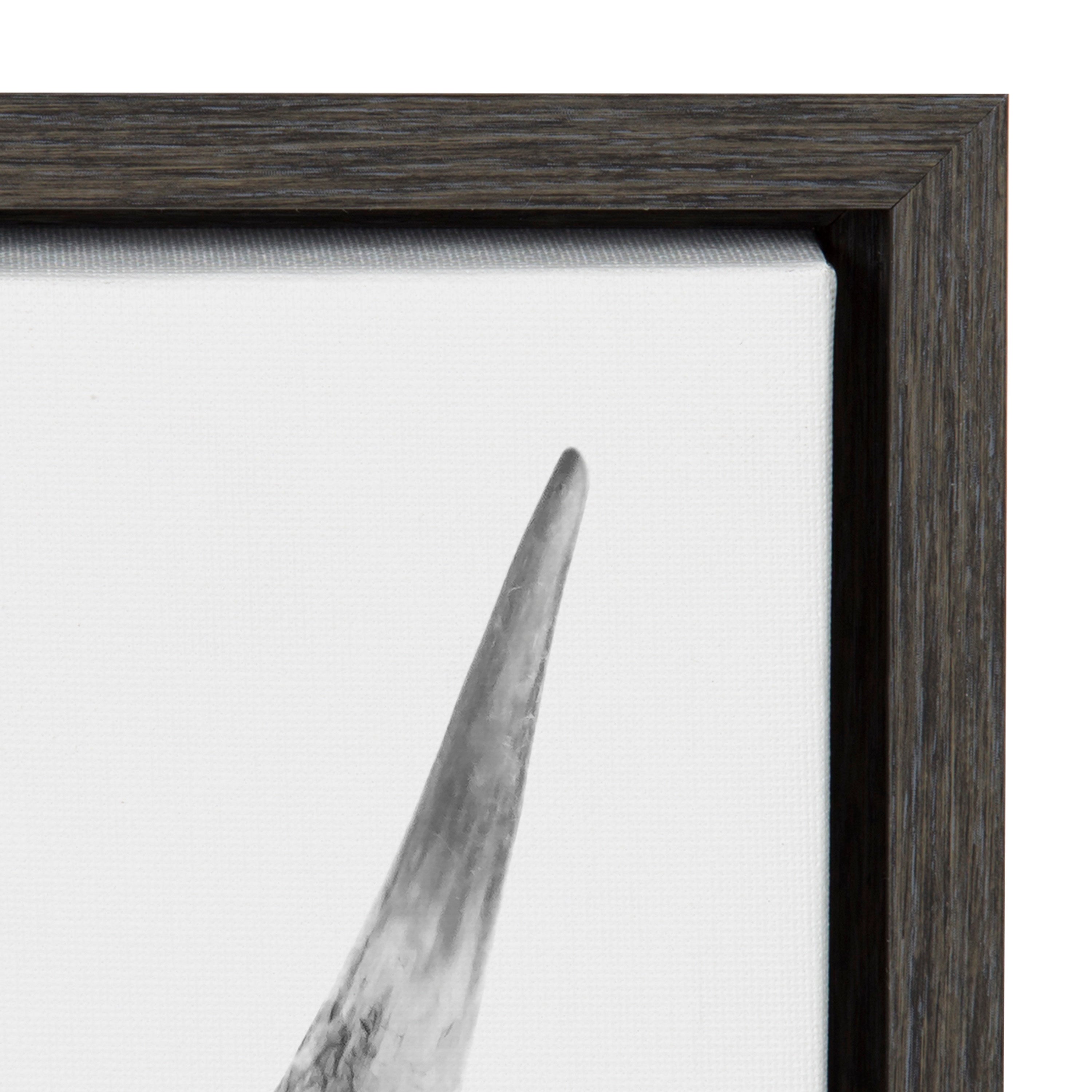 Sylvie Highland Cow Portrait Framed Canvas by Amy Peterson Art Studio