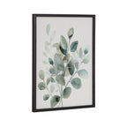 Gallery Modern Minimalist Botanical Watercolor in Muted Teal Print by The Creative Bunch Studio