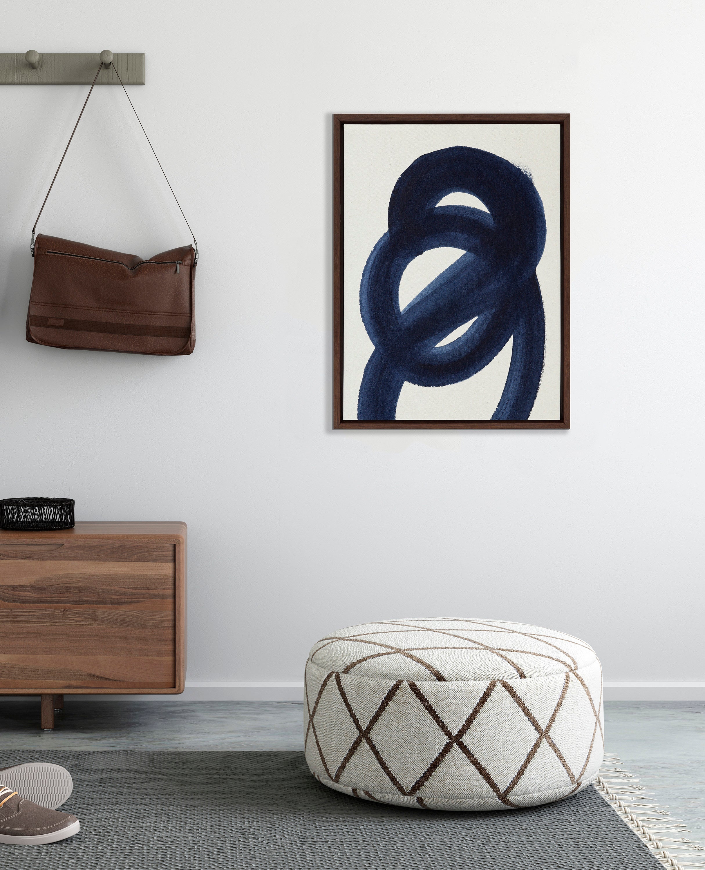 Sylvie Japandi 18 Framed Canvas by Rocket Jack