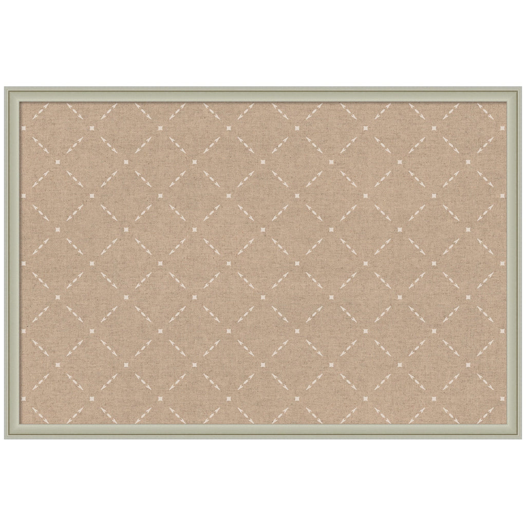Pinboard Beige Lattice Pattern