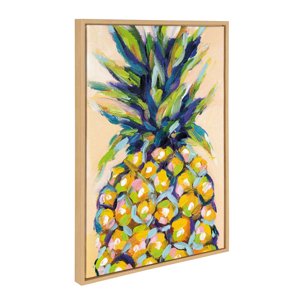 Sylvie Pineapple Study No 2 Framed Canvas by Rachel Christopoulos
