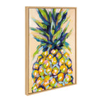 Sylvie Pineapple Study No 2 Framed Canvas by Rachel Christopoulos