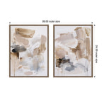 Earth Form No. 1 & No. 2 2 Piece Framed Canvas Wall Art Set by Amy Lighthall