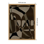 Sylvie Contour 1 Framed Canvas by Shatha Al Dafai