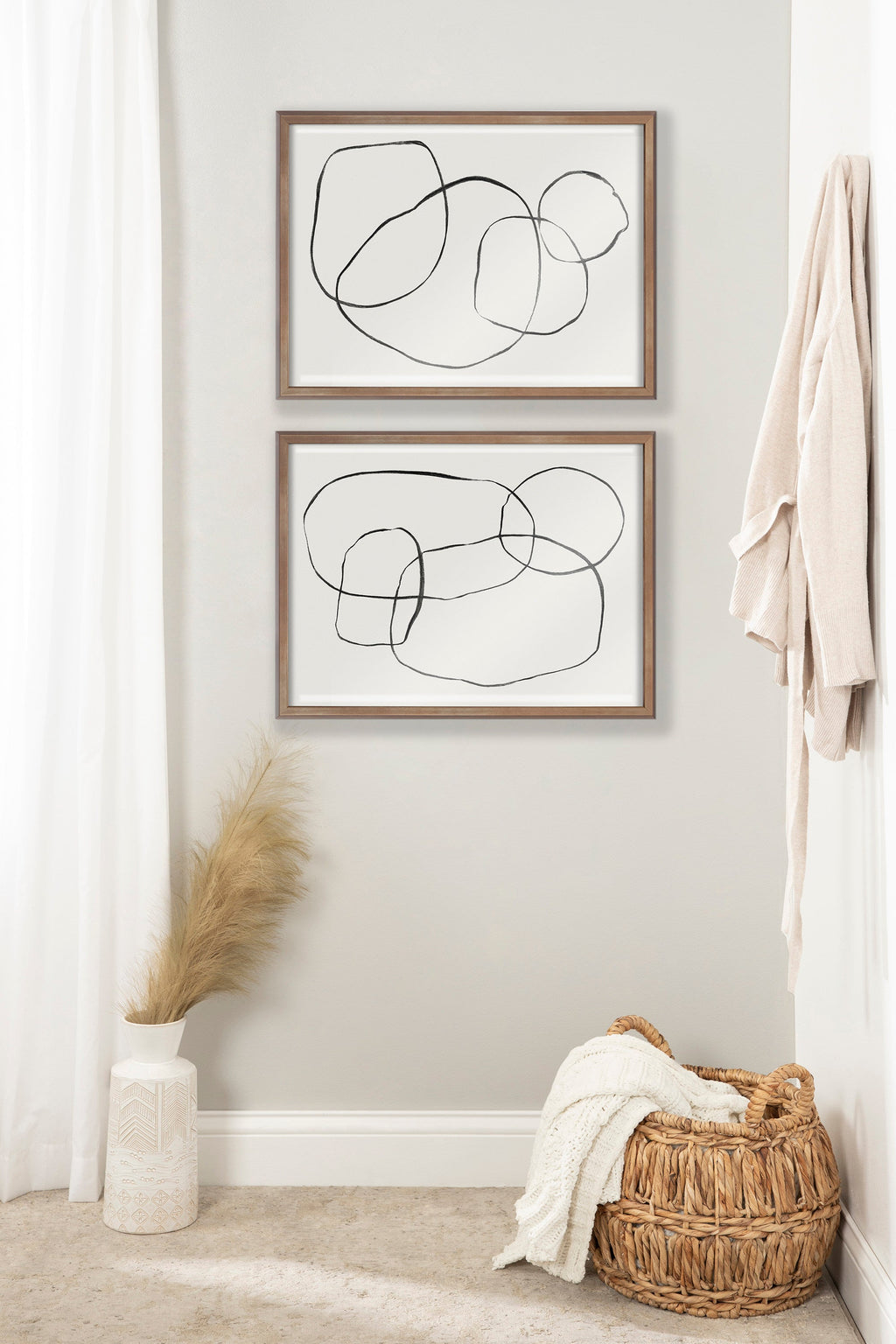 Blake 869 Going In Circles Framed Printed Glass by Teju Reval of SnazzyHues