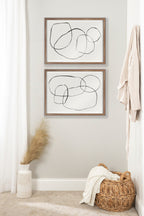 Blake 869 Going In Circles Framed Printed Glass by Teju Reval of SnazzyHues