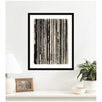 33 RPM Black and White by Robert Cadloff Framed Wall Art Print