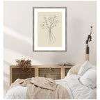 Floral Vase by Gabrielly Guedes Framed Wall Art Print