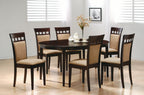 Coaster Home Furnishings Gabriel Upholstered Back Panel Side Chairs Cappuccino And Beige (Set Of 2), 17.25"D X 20.75"W X 38.5"H (100773)