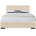 Abbey Platform Bed, Beige, Full