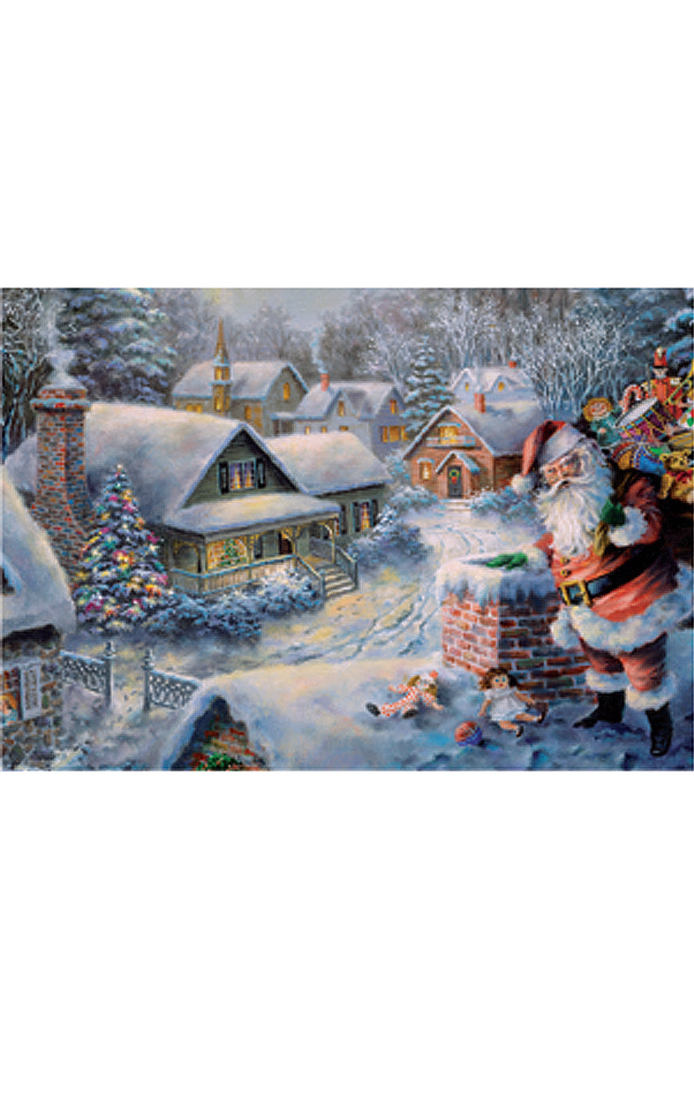 Adventsanta On Roof Each