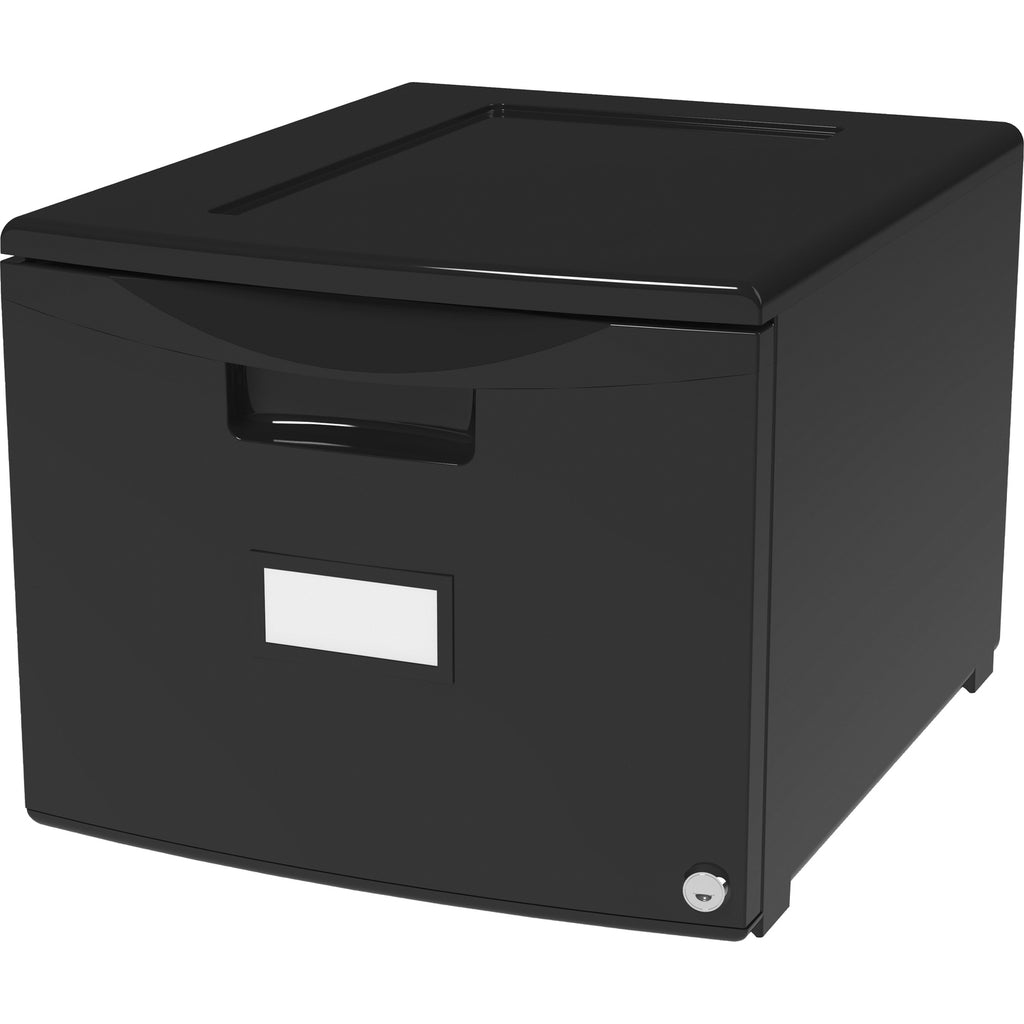 Storex 18 Stackable File Drawer - 18.3 x 14.8 x 12.8 - 1 x Drawer(s) for File - Stackable, Lightweight, Durable, Moisture Resist