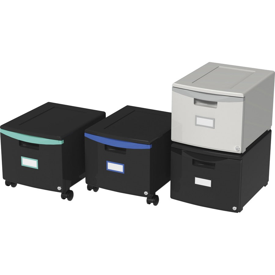 Storex 18 Stackable File Drawer - 18.3 x 14.8 x 12.8 - 1 x Drawer(s) for File - Stackable, Lightweight, Durable, Moisture Resist