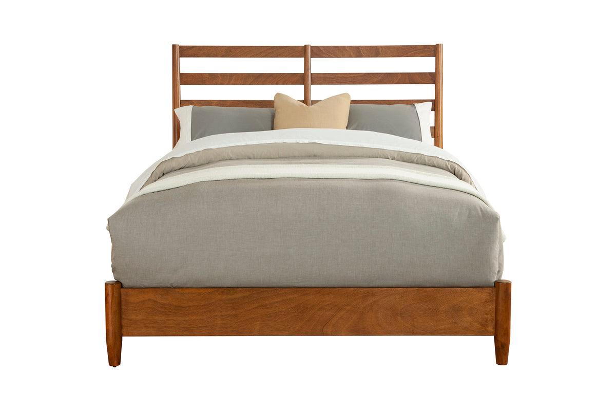 Flynn Retro Queen Bed, Acorn