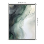 Sylvie Green Wave Framed Canvas by Amy Lighthall