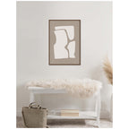 Organic Figures No. 2 by Gabrielly Guedes Framed Canvas Wall Art Print