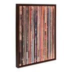 Sylvie Records Framed Canvas by Robert Cadloff of Bomobob