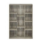 Furinno Luder 11-Cube Reversible Open Shelf Bookcase, French Oak