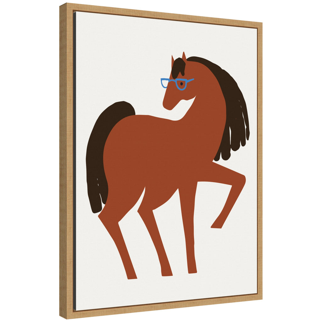 Sylvie Farm Horse Framed Canvas by Hannah Beisang