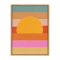 Sylvie Sunset Waves Framed Canvas by Cat Coquillette